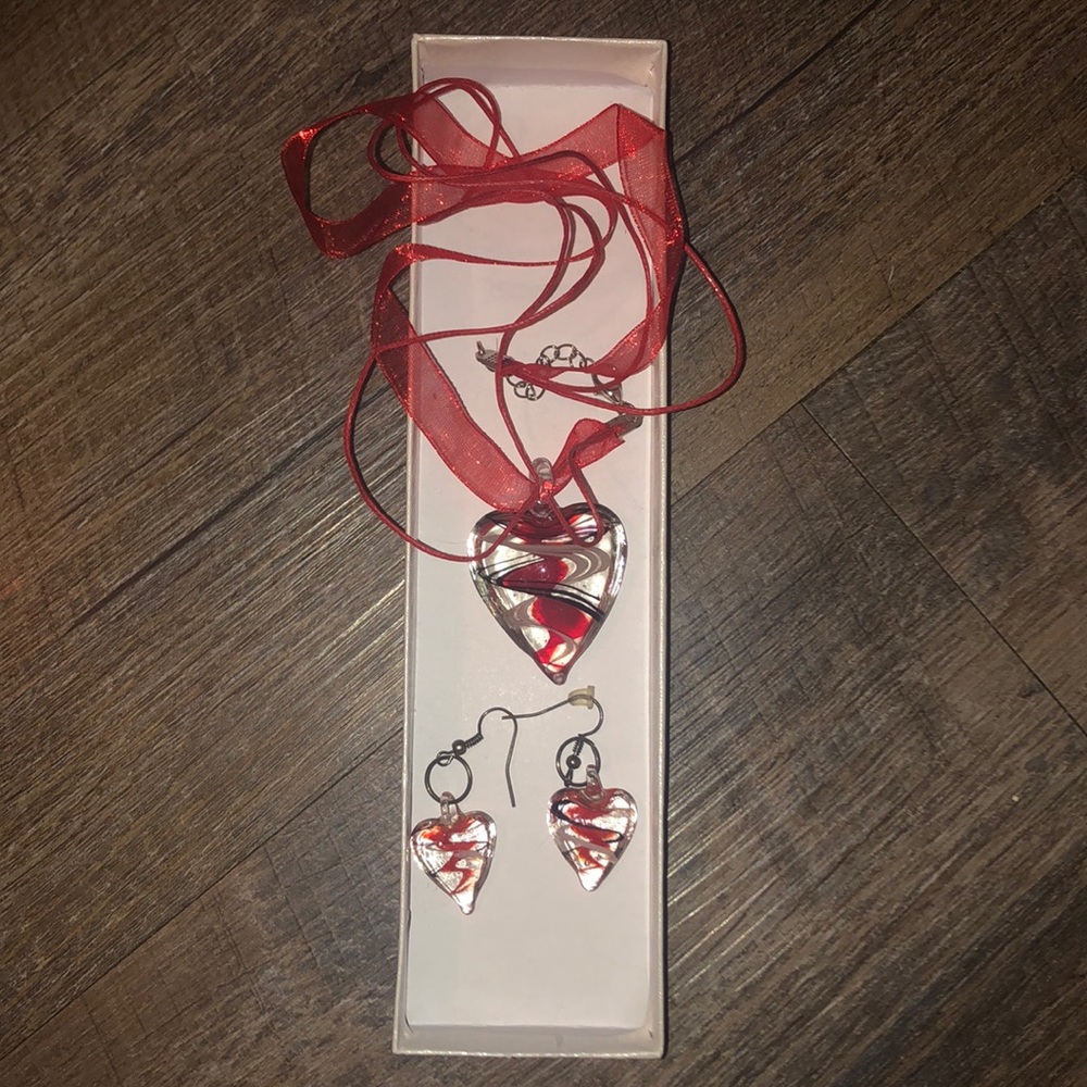 Blown Glass Jewelry Set